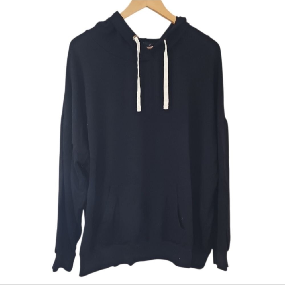 Buffalo by David Bitton Black Hooded Sweatshirt Sz XXL Soft Stretch Blend Cozy